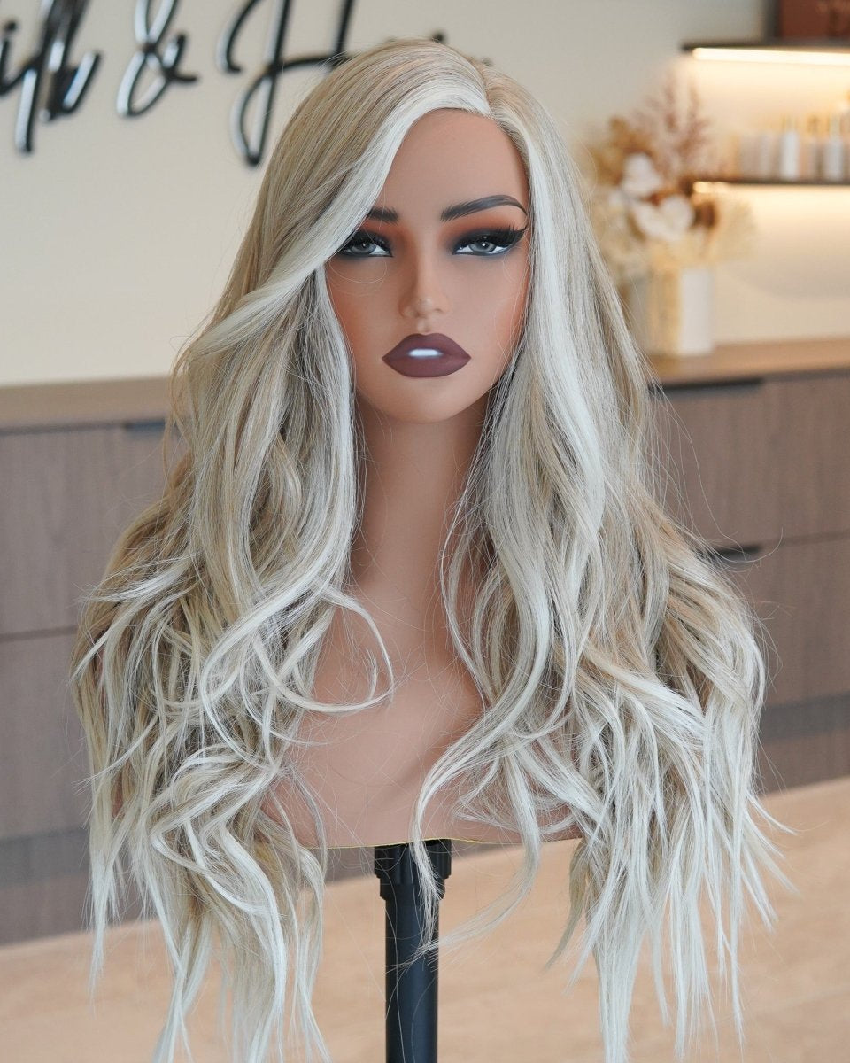 MONTE Frosted Blonde Lace Front Wig - Milk & Honey Wigs