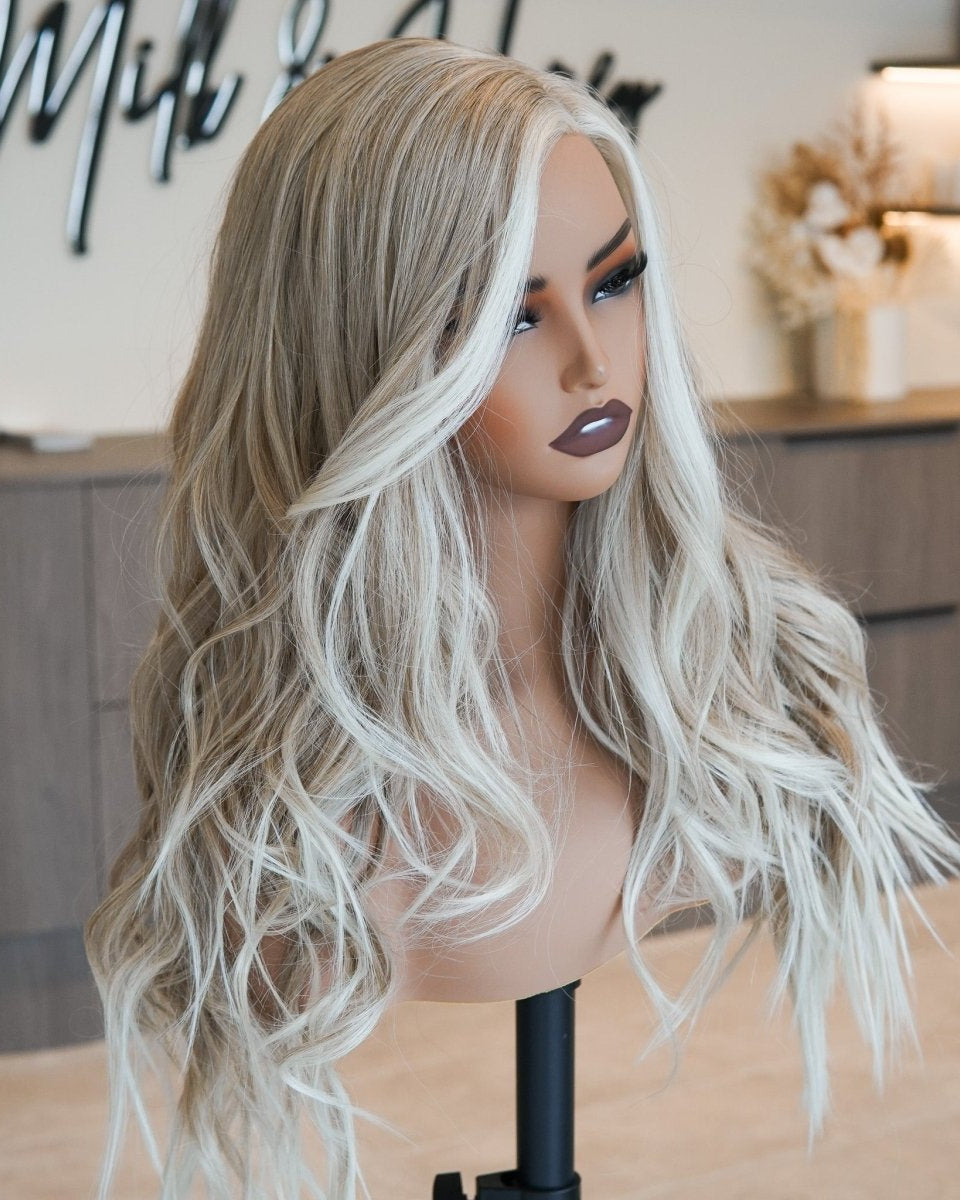 MONTE Frosted Blonde Lace Front Wig - Milk & Honey Wigs