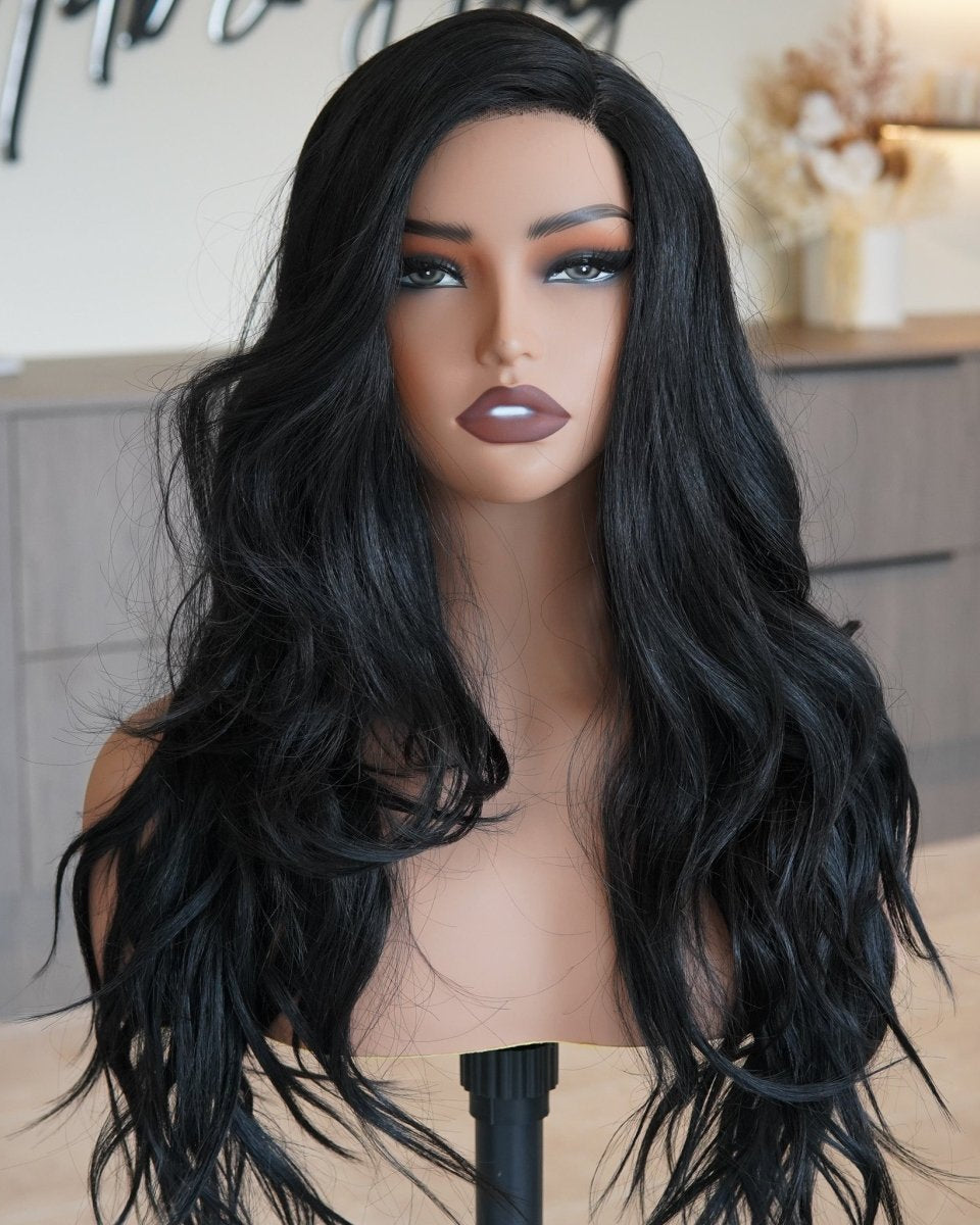 MONTE Natural Black Lace Front Wig - Milk & Honey Wigs