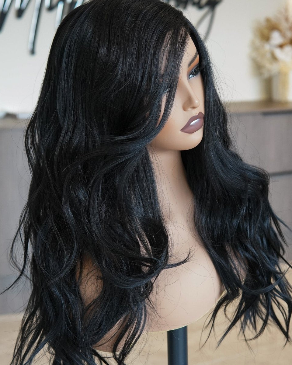 MONTE Natural Black Lace Front Wig - Milk & Honey Wigs