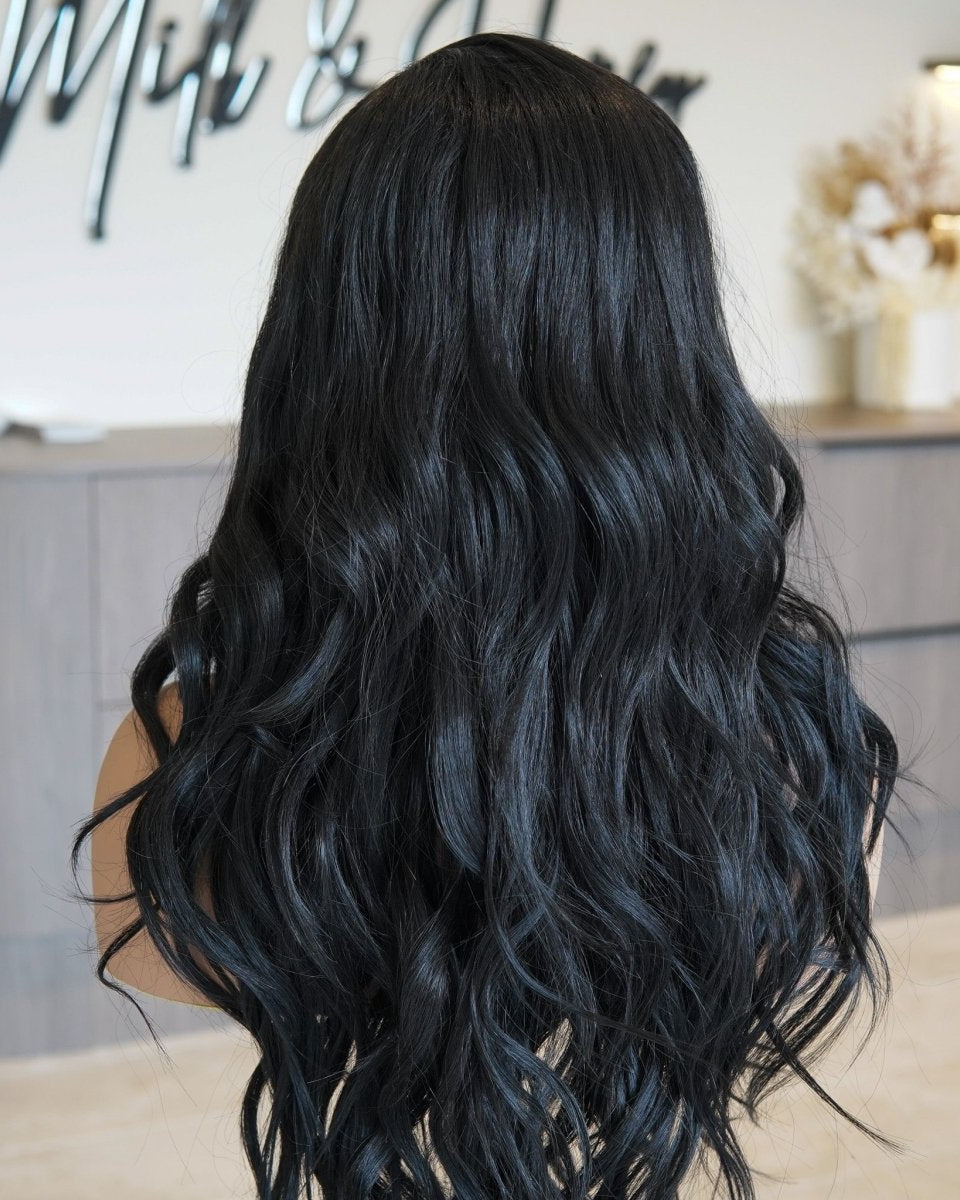 MONTE Natural Black Lace Front Wig - Milk & Honey Wigs