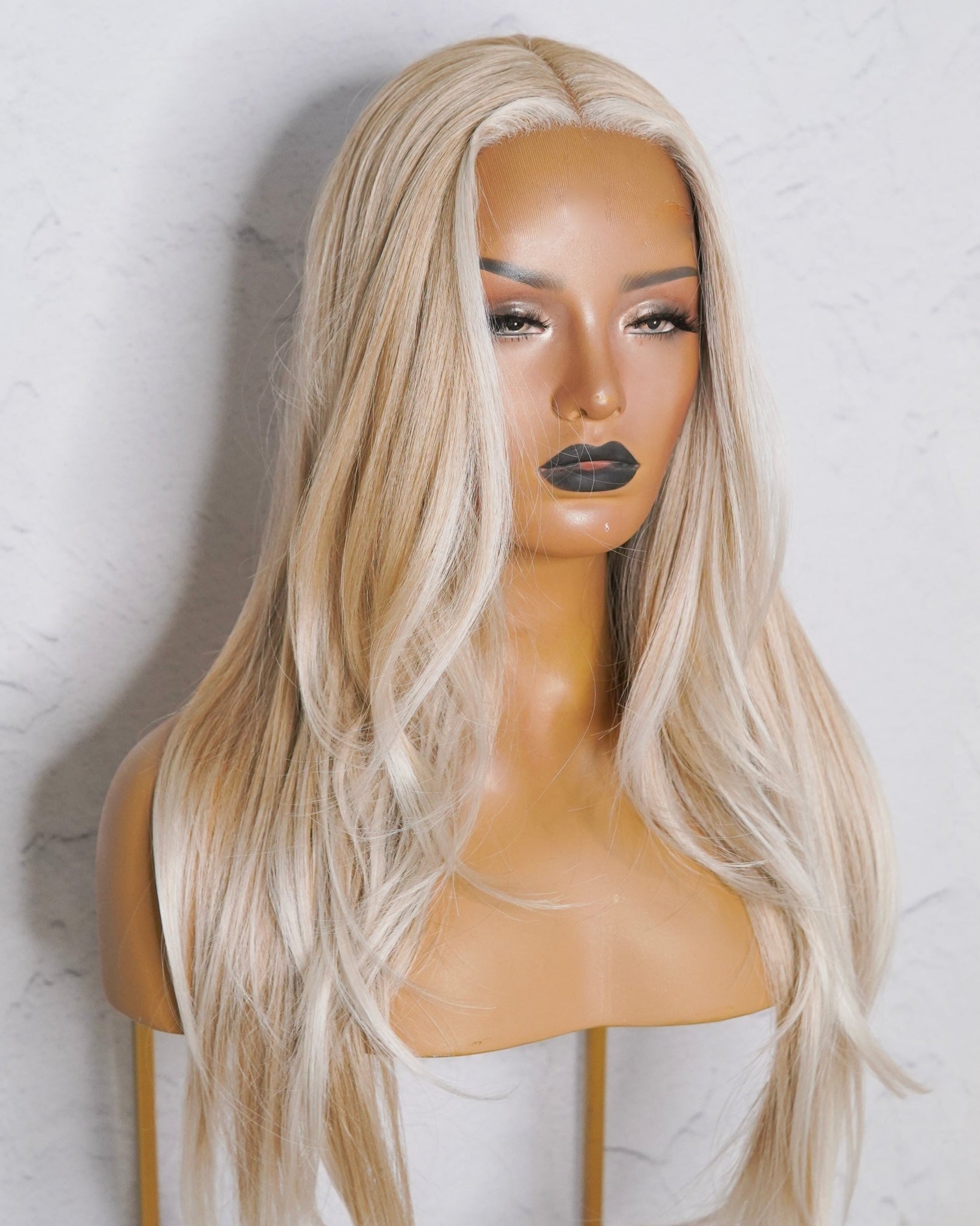NATALIA Frosted Blonde Lace Front Wig - Milk & Honey Wigs