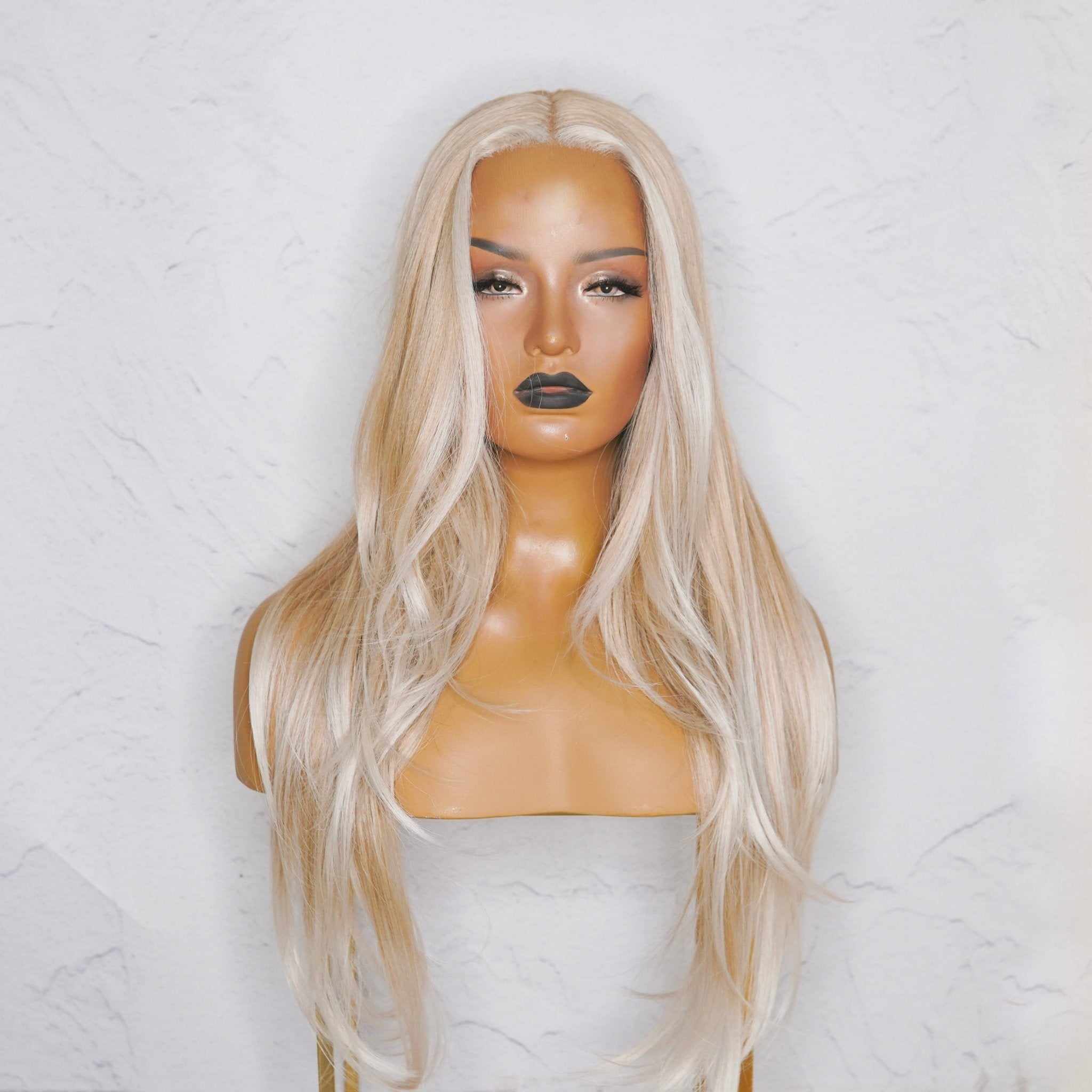 NATALIA Frosted Blonde Lace Front Wig - Milk & Honey Wigs