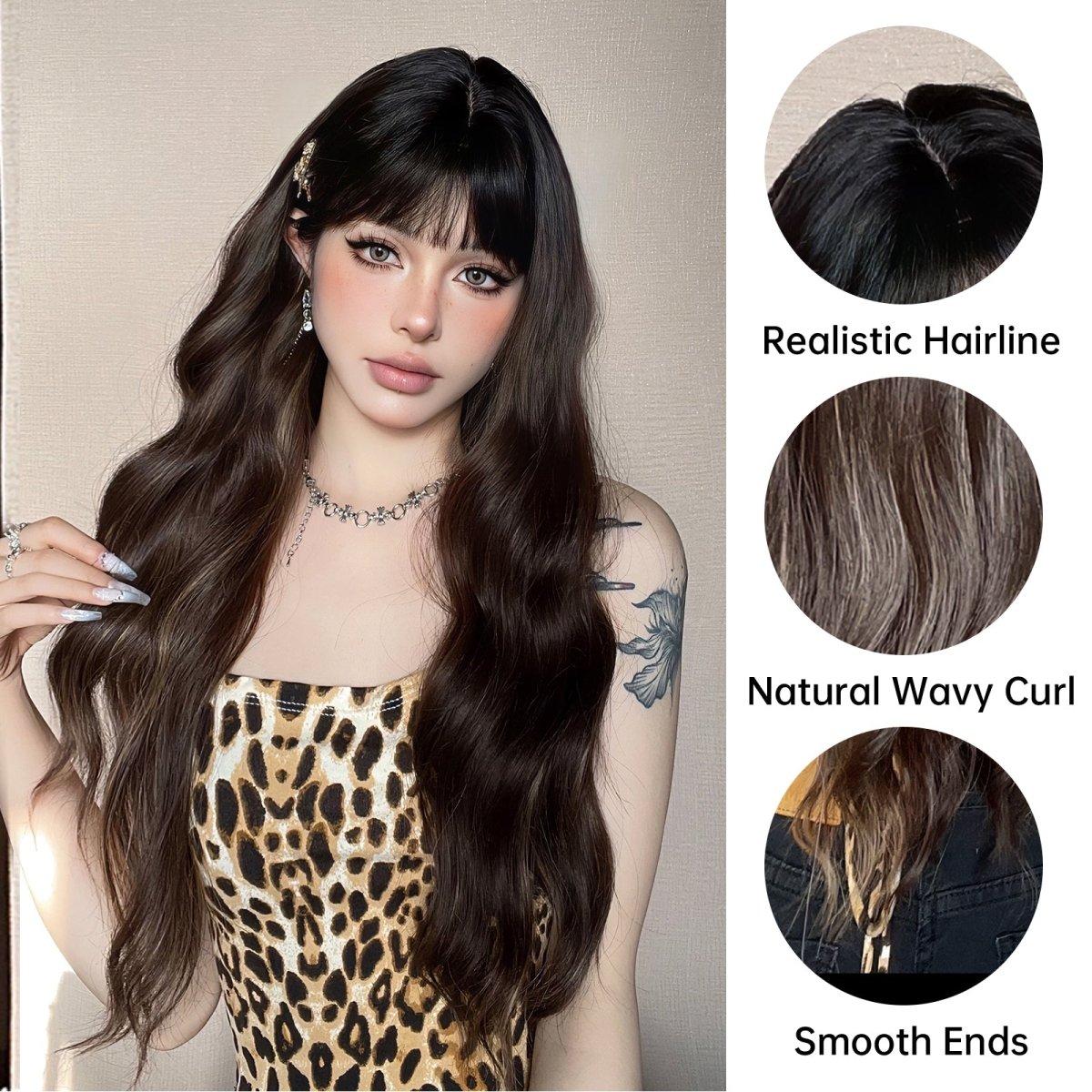 Natural Black Wavy Wig - MARKETPLACE - Milk & Honey Wigs
