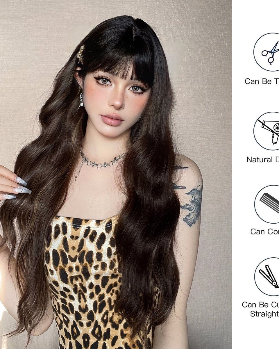 Natural Black Wavy Wig - MARKETPLACE - Milk & Honey Wigs