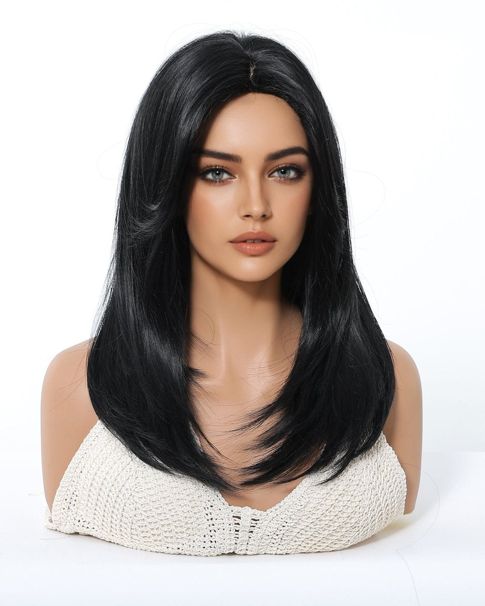 Natural Black Wig with Layers - MARKETPLACE - Milk & Honey Wigs