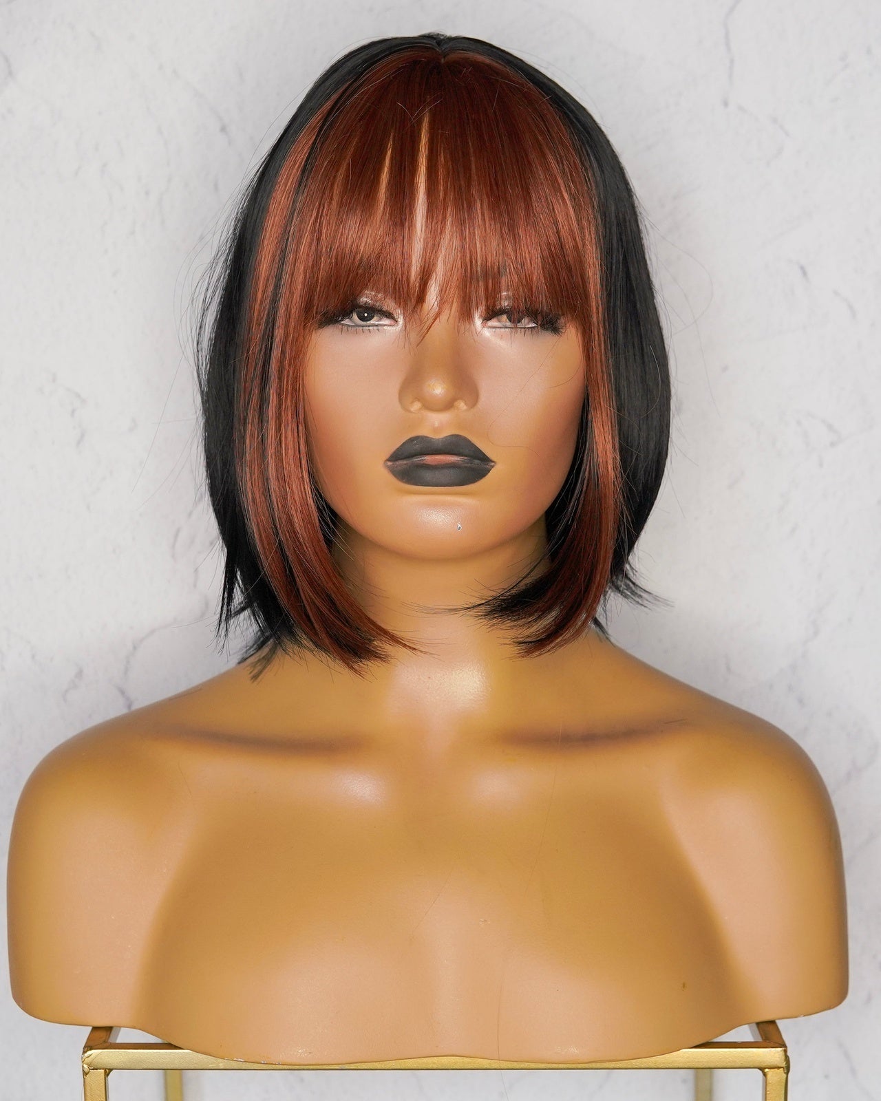 NELLY Brown Fringe Wig - Milk & Honey Wigs