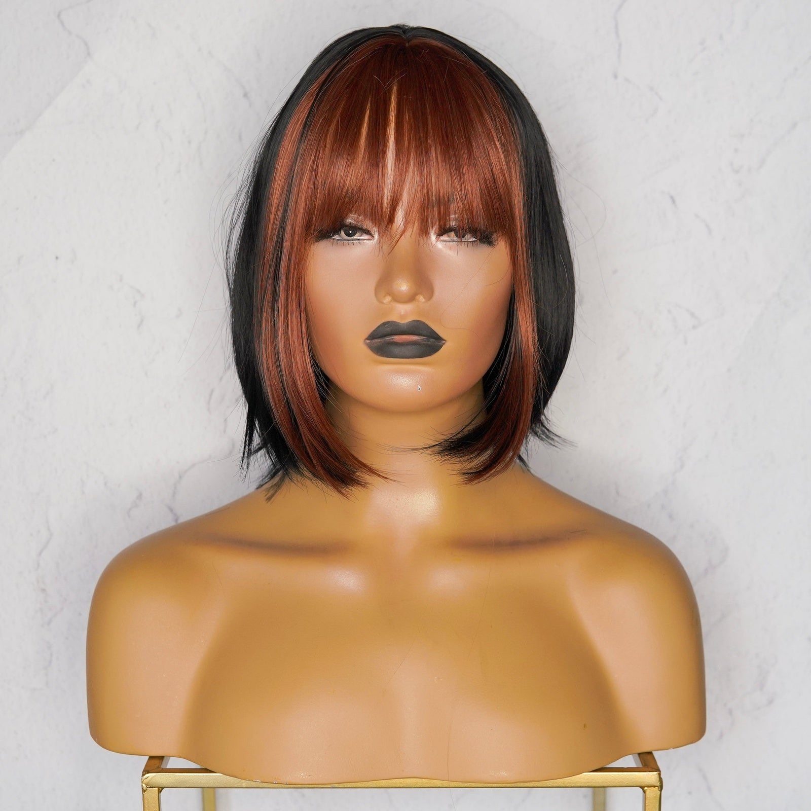 NELLY - Brown - Fringe Wig | Brown, 12 Inch & Shorter, Fringe, Synthetic Hair | Milk & Honey Wigs