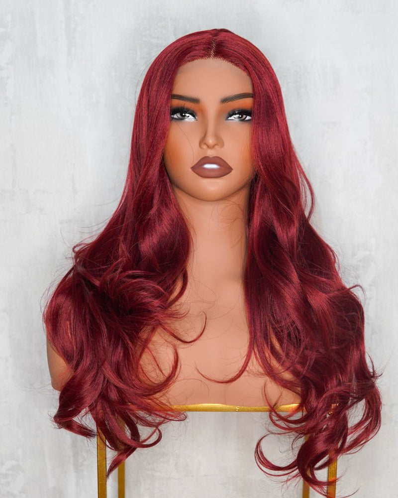 NOVA Red Burgunday 13x6 Lace Front Wig - Milk & Honey Wigs
