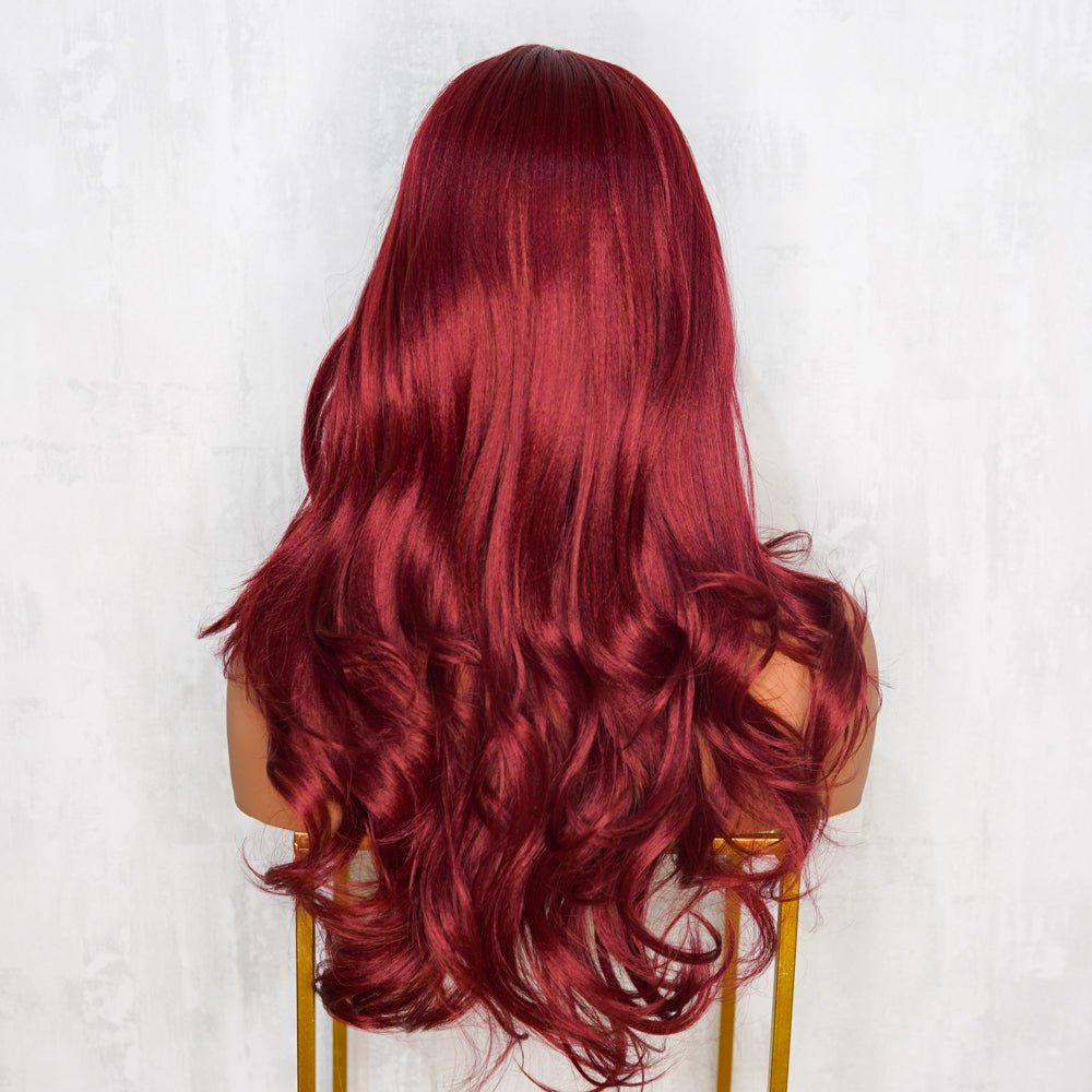 NOVA Red Burgunday 13x6 Lace Front Wig - Milk & Honey Wigs