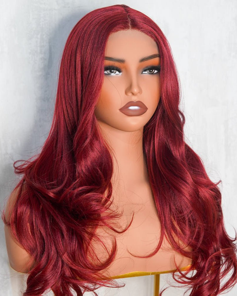 NOVA Red Burgunday 13x6 Lace Front Wig - Milk & Honey Wigs
