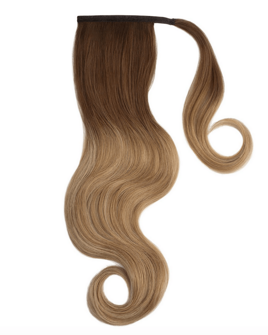 OMBRE CAPPUCCINO ( 6 to 18 ) Remy Human Hair Ponytail - Milk & Honey Wigs
