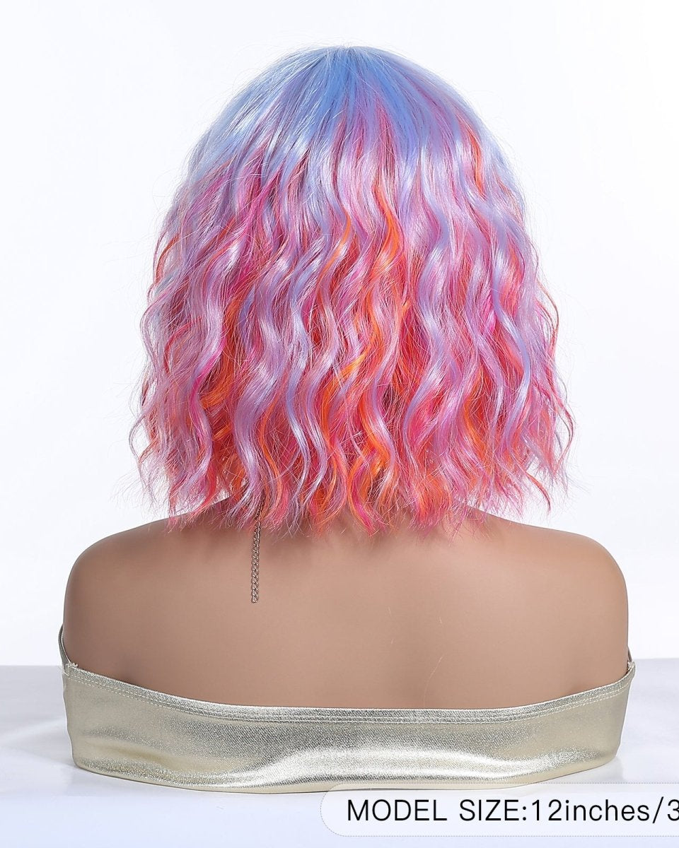 Pastel Rainbow Bob with Fringe Wig - MARKETPLACE - Milk & Honey Wigs