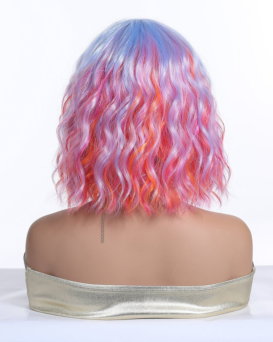 Pastel Rainbow Bob with Fringe Wig - MARKETPLACE - Milk & Honey Wigs