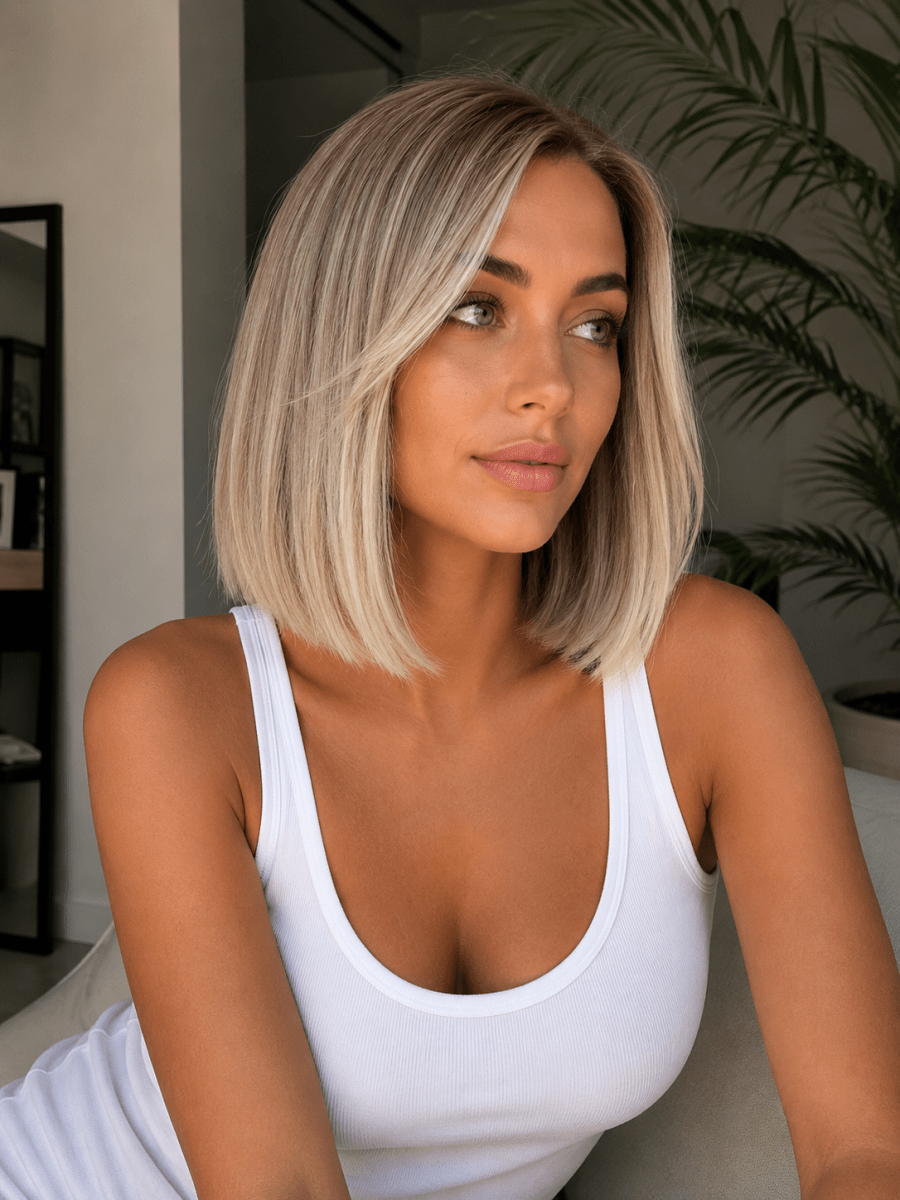 PAYTON BOB - Lived In Blonde - Human Hair Wig - Milk & Honey Wigs
