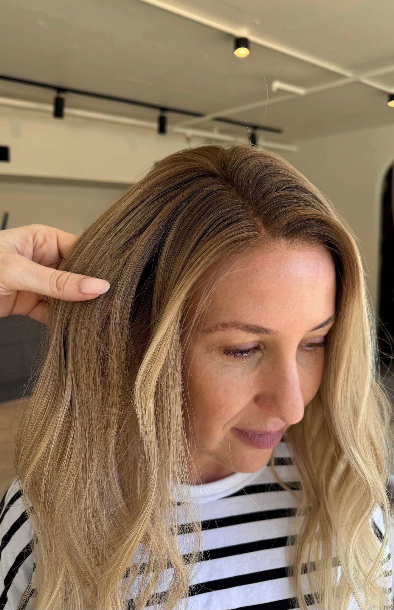 PAYTON Lived In Blonde Human Hair Lace Front Wig - Milk & Honey Wigs