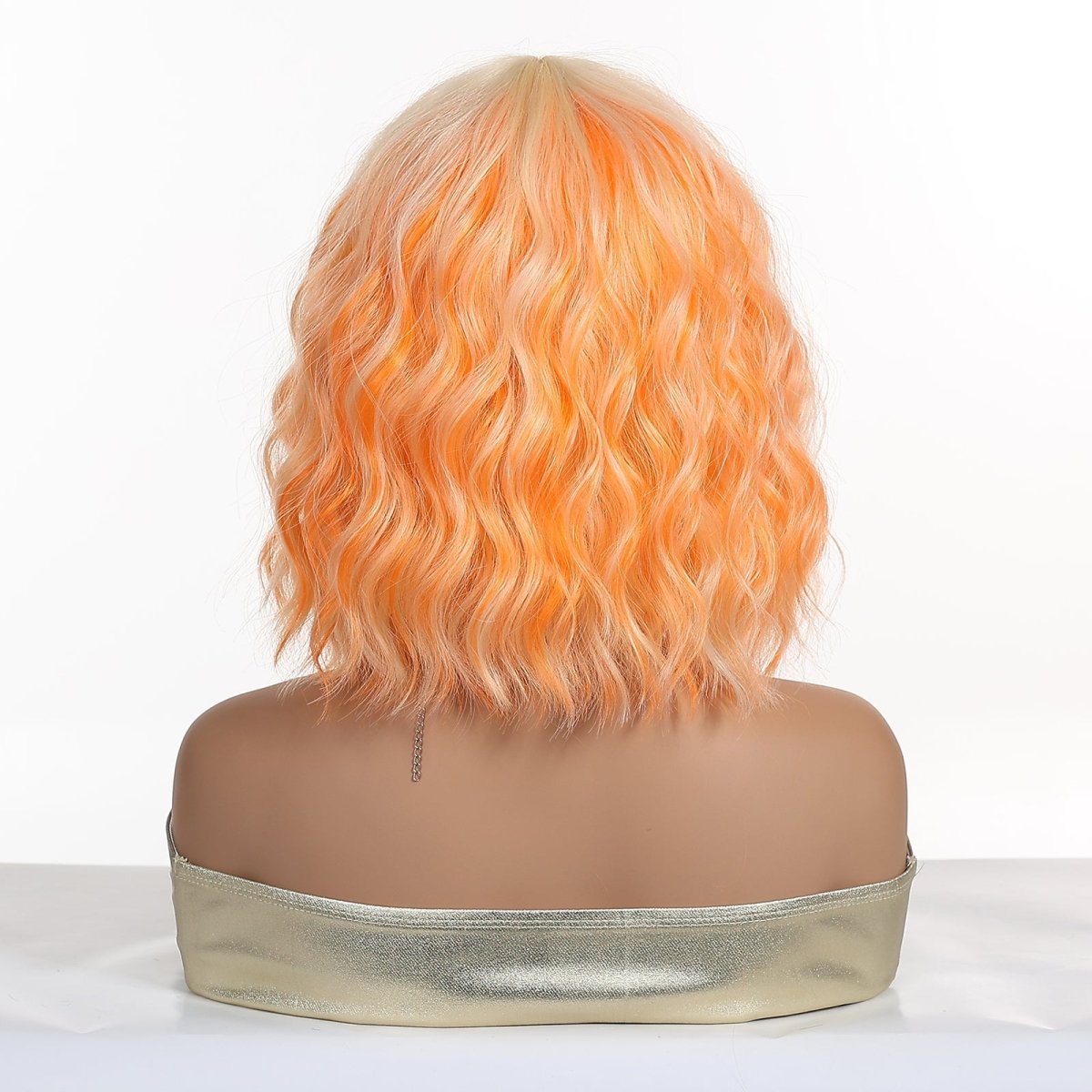 Peach Orange Wavy Bob Wig - MARKETPLACE - Milk & Honey Wigs