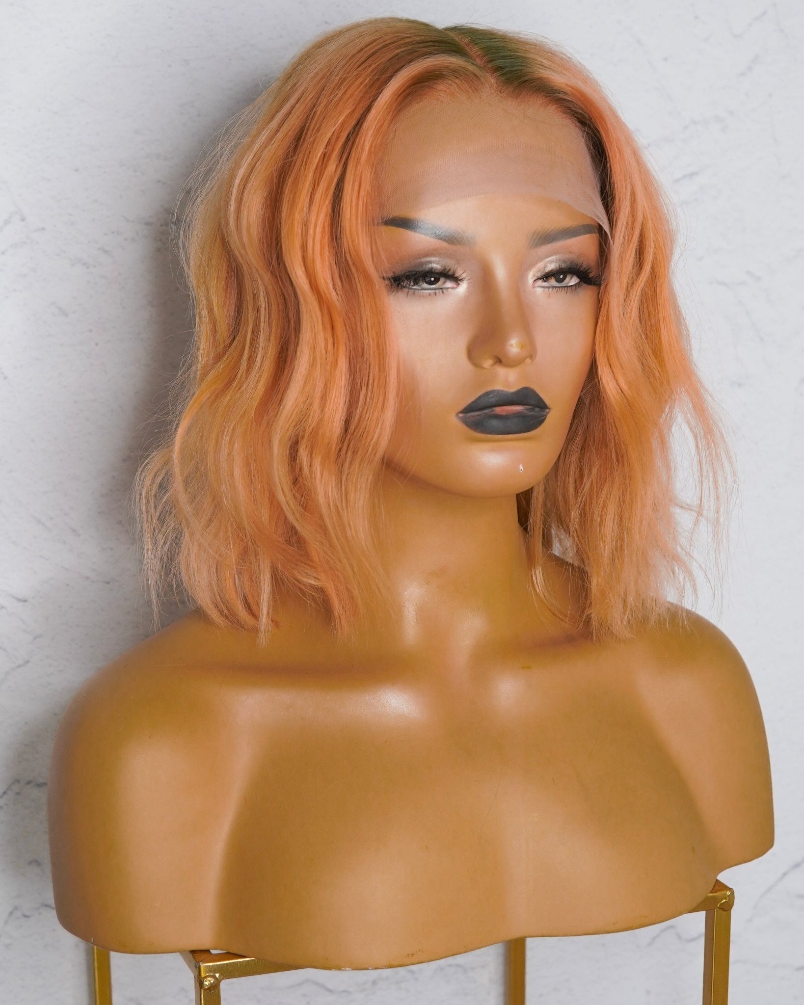 PEACHY Human Hair Lace Front Wig ** READY TO SHIP ** - Milk & Honey Wigs