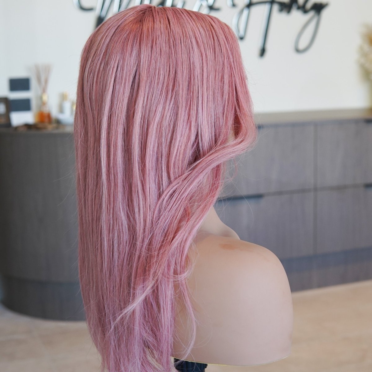 PINK - Lace - Human Hair Wig - Milk & Honey Wigs
