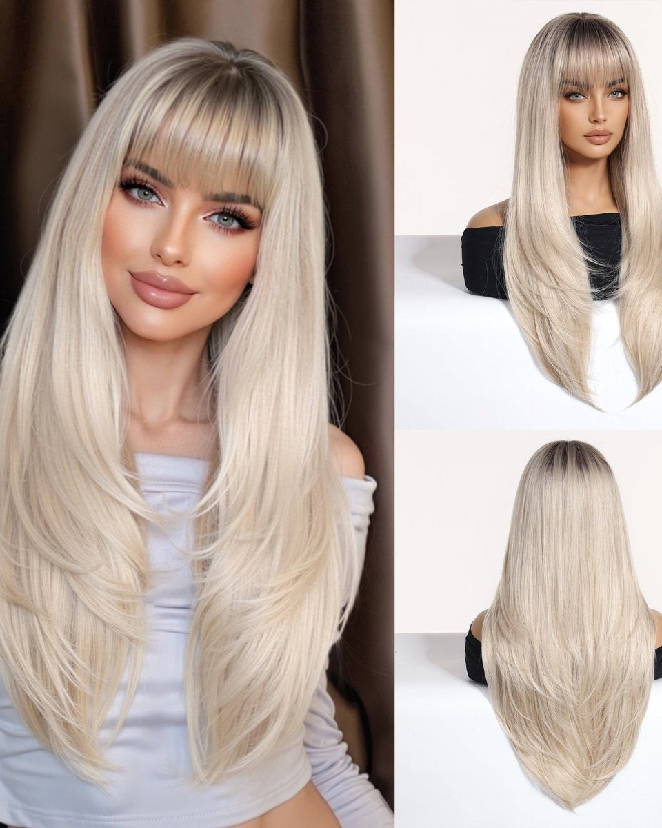 Platinum Blonde & Light Gold Wig - MARKETPLACE - Milk & Honey Wigs