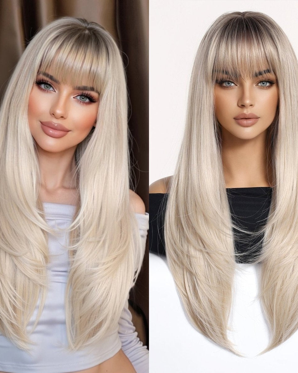 Platinum Blonde & Light Gold Wig - MARKETPLACE - Milk & Honey Wigs