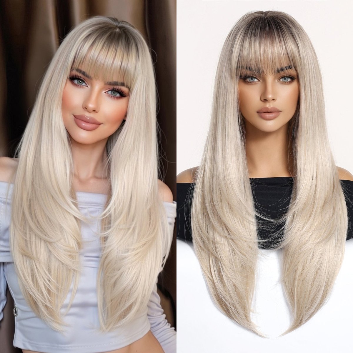 Platinum Blonde & Light Gold Wig - MARKETPLACE - Milk & Honey Wigs