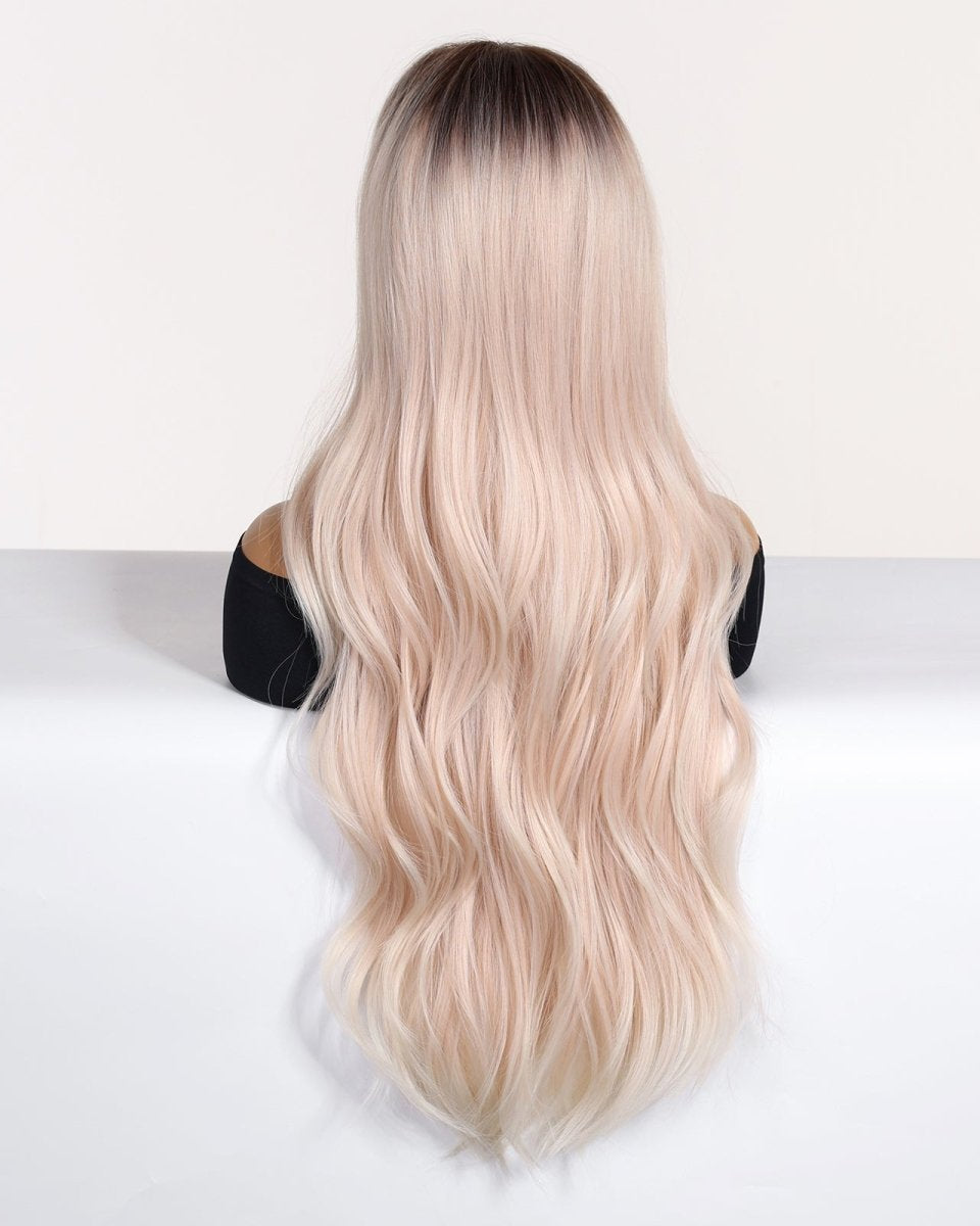 Platinum Blonde Ombre Wig with Fringe - MARKETPLACE - Milk & Honey Wigs