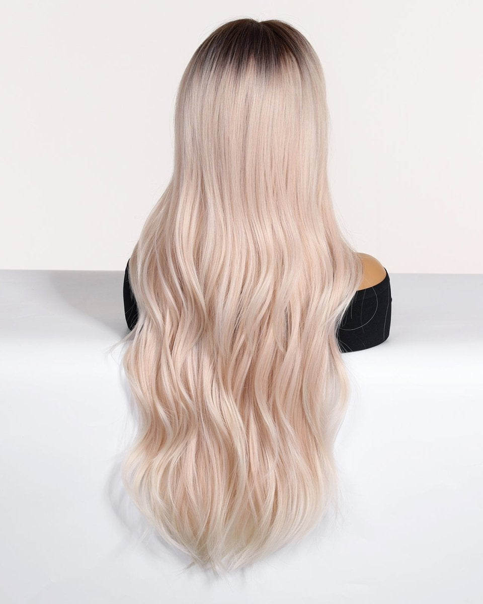 Platinum Blonde Ombre Wig with Fringe - MARKETPLACE - Milk & Honey Wigs