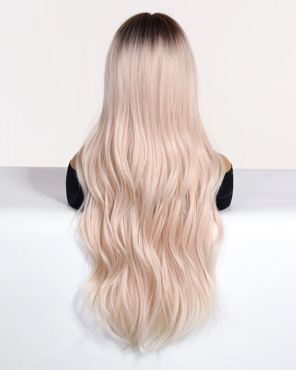 Platinum Blonde Ombre Wig with Fringe - MARKETPLACE - Milk & Honey Wigs