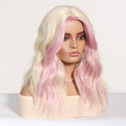 Platinum Blonde with Pastel Pink Highlights Wig - MARKETPLACE - Milk & Honey Wigs