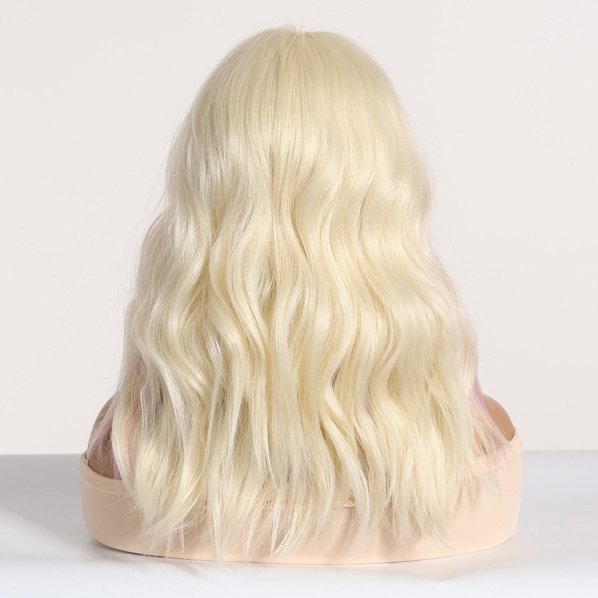 Platinum Blonde with Pastel Pink Highlights Wig - MARKETPLACE - Milk & Honey Wigs