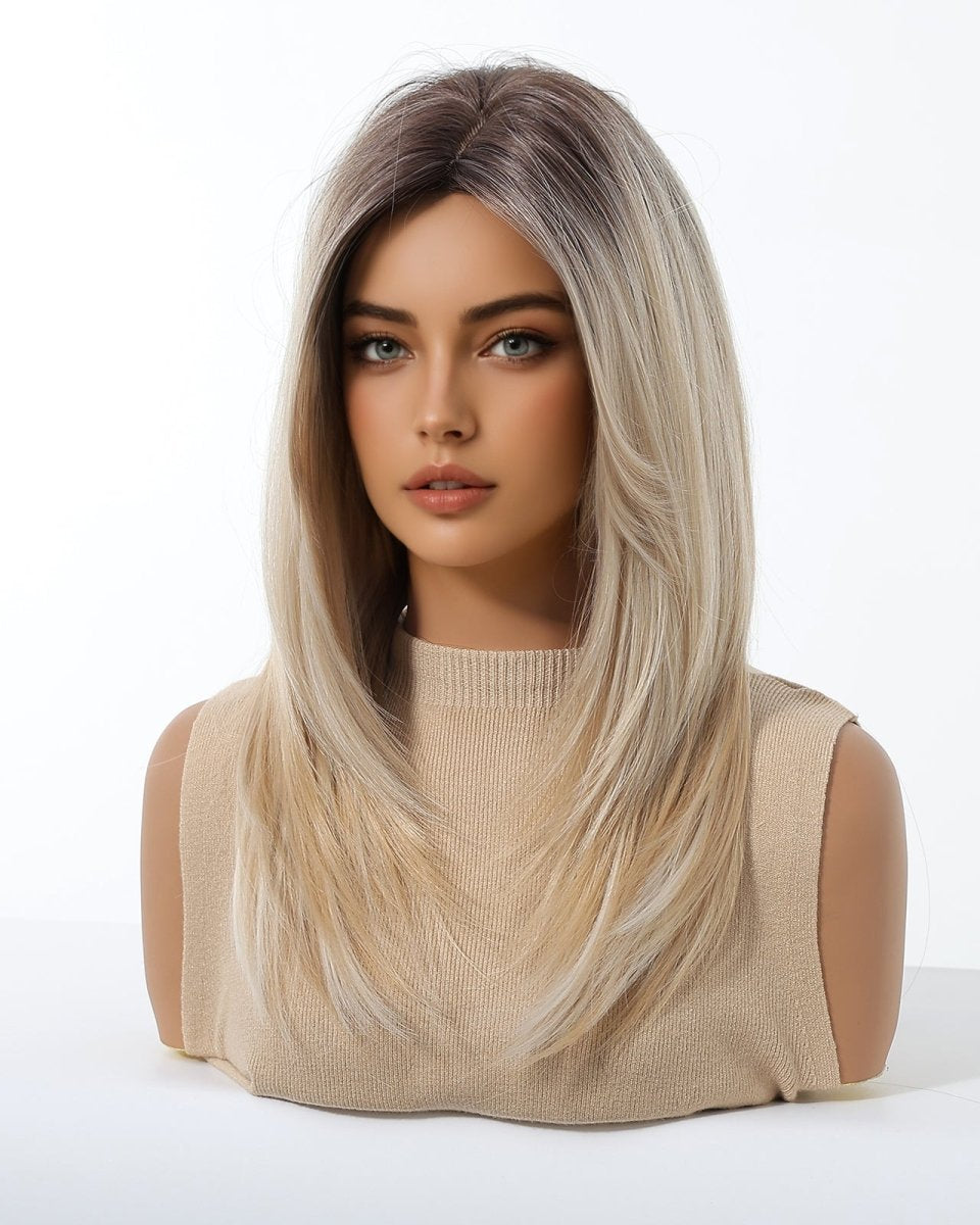 Platinum Blonde with Shadow Roots Wig - MARKETPLACE - Milk & Honey Wigs
