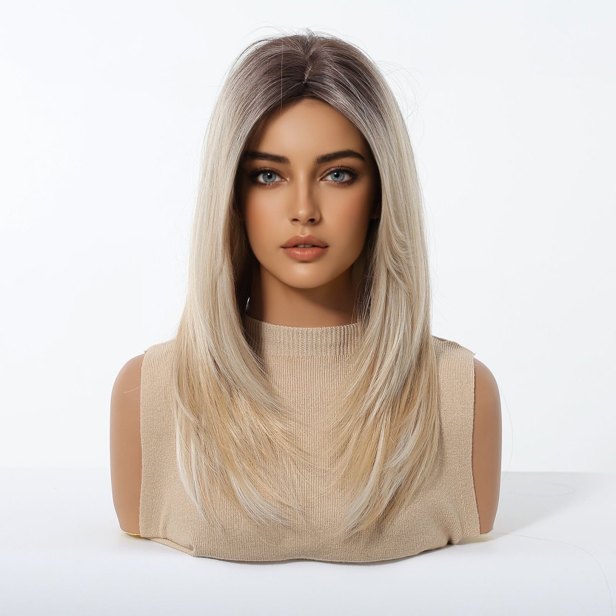 Platinum Blonde with Shadow Roots Wig - MARKETPLACE - Milk & Honey Wigs