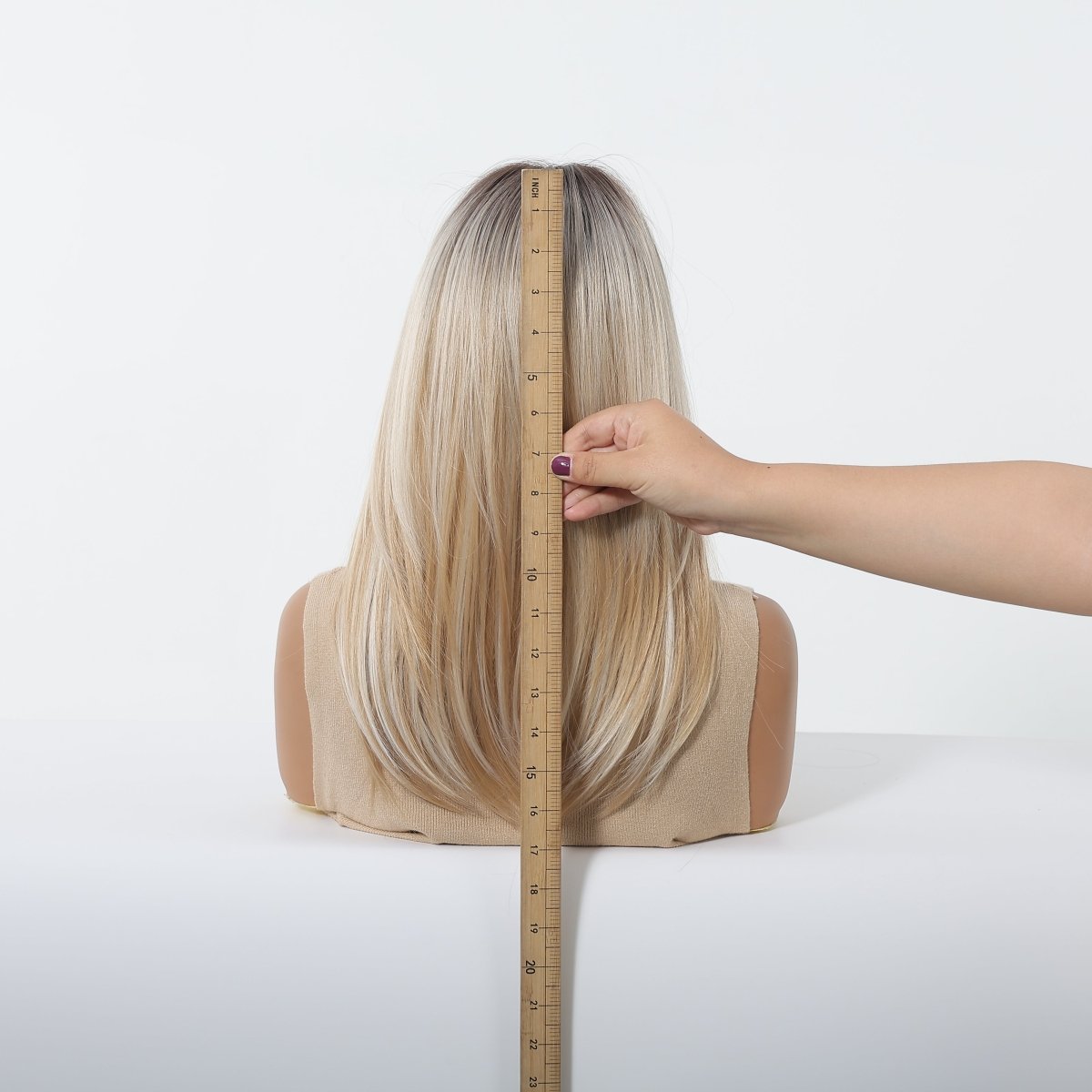 Platinum Blonde with Shadow Roots Wig - MARKETPLACE - Milk & Honey Wigs