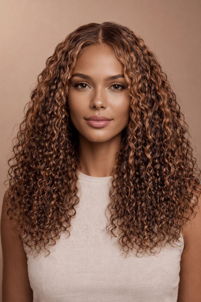 RAW CURL - Mixed Brown - Human Hair Wig | Milk & Honey Wigs