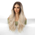 Root Streched Blonde Wavy 13x6 Lace Front Wig - MARKETPLACE - Milk & Honey Wigs