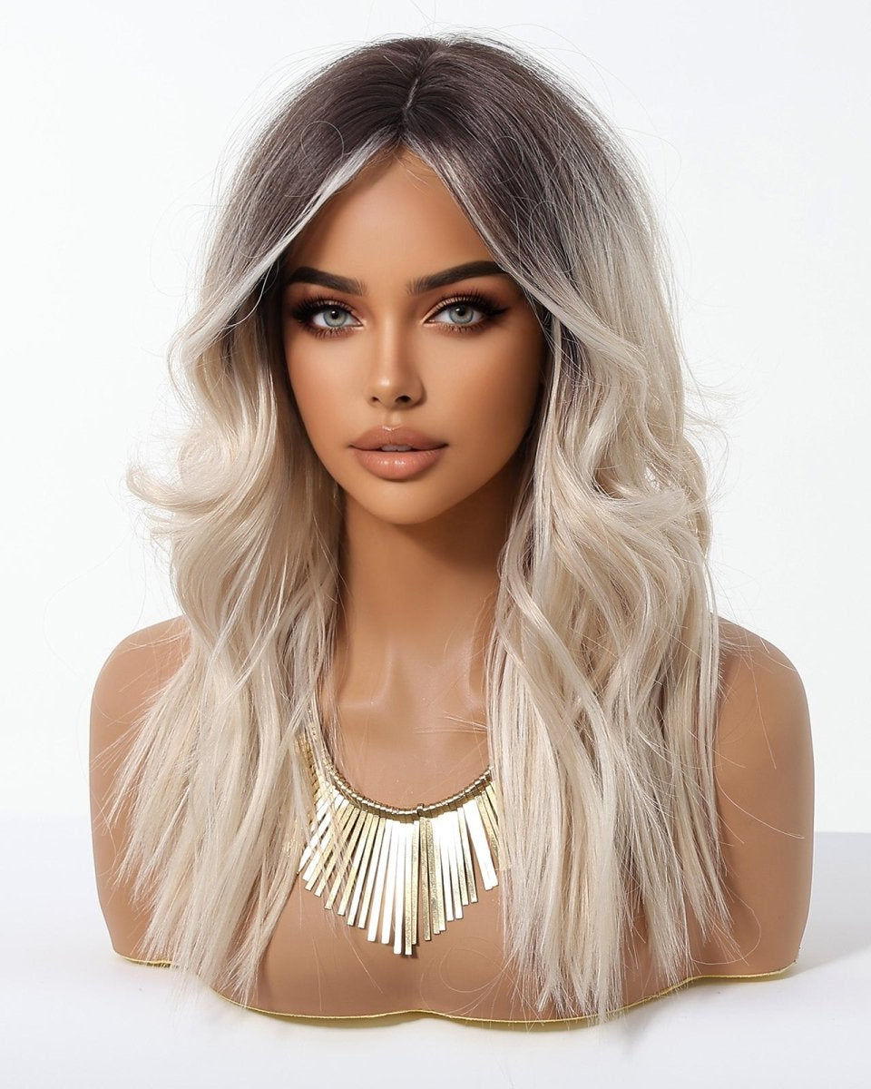 Rooted Platinum Blonde Wig – Soft Waves wig - MARKETPLACE - Milk & Honey Wigs
