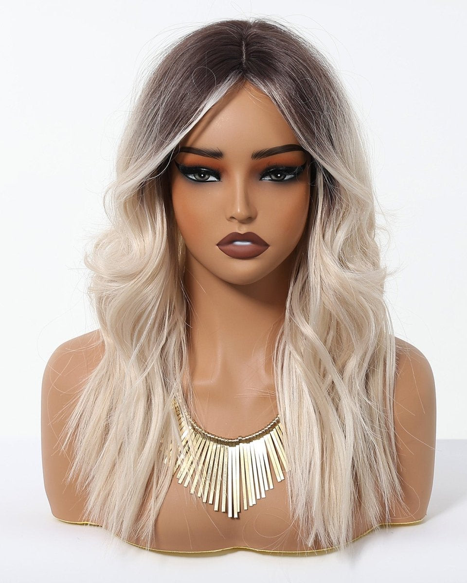 Rooted Platinum Blonde Wig – Soft Waves wig - MARKETPLACE - Milk & Honey Wigs