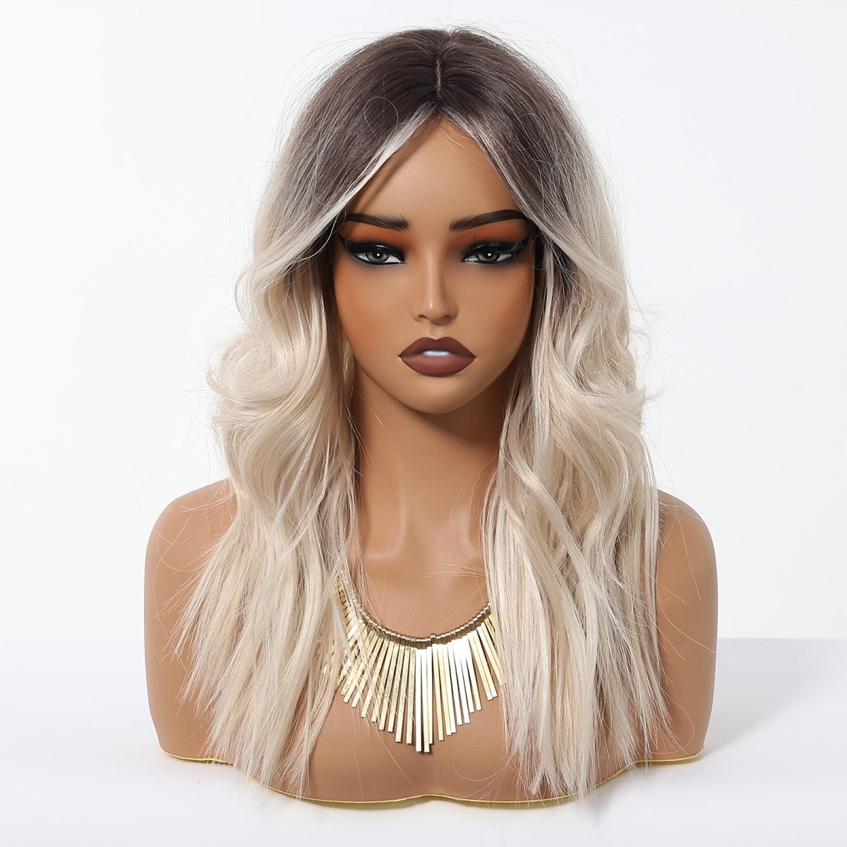 Rooted Platinum Blonde Wig – Soft Waves wig - MARKETPLACE - Milk & Honey Wigs