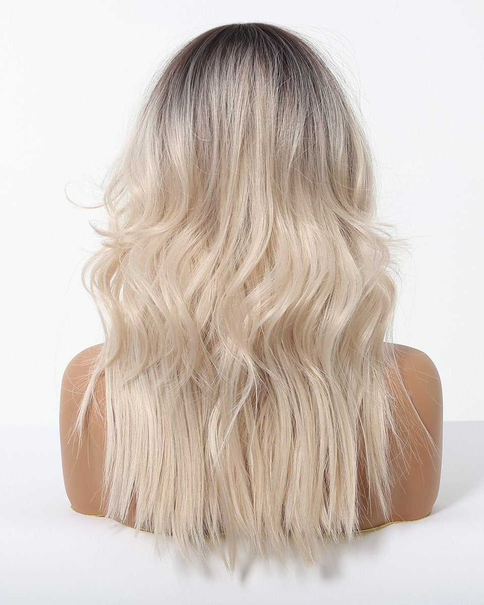 Rooted Platinum Blonde Wig – Soft Waves wig - MARKETPLACE - Milk & Honey Wigs