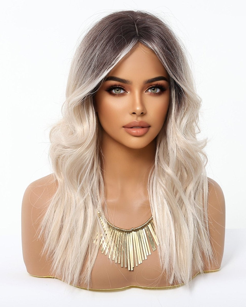Rooted Platinum Blonde Wig – Soft Waves wig - MARKETPLACE - Milk & Honey Wigs