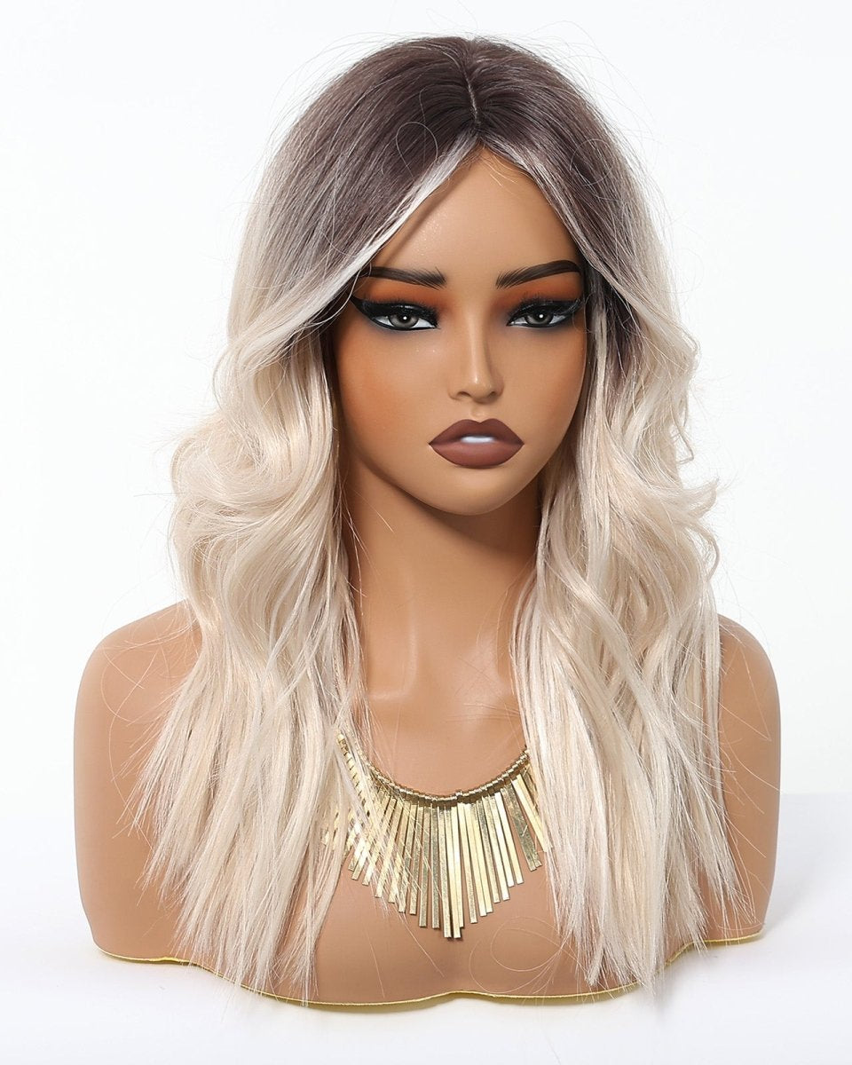 Rooted Platinum Blonde Wig – Soft Waves wig - MARKETPLACE - Milk & Honey Wigs