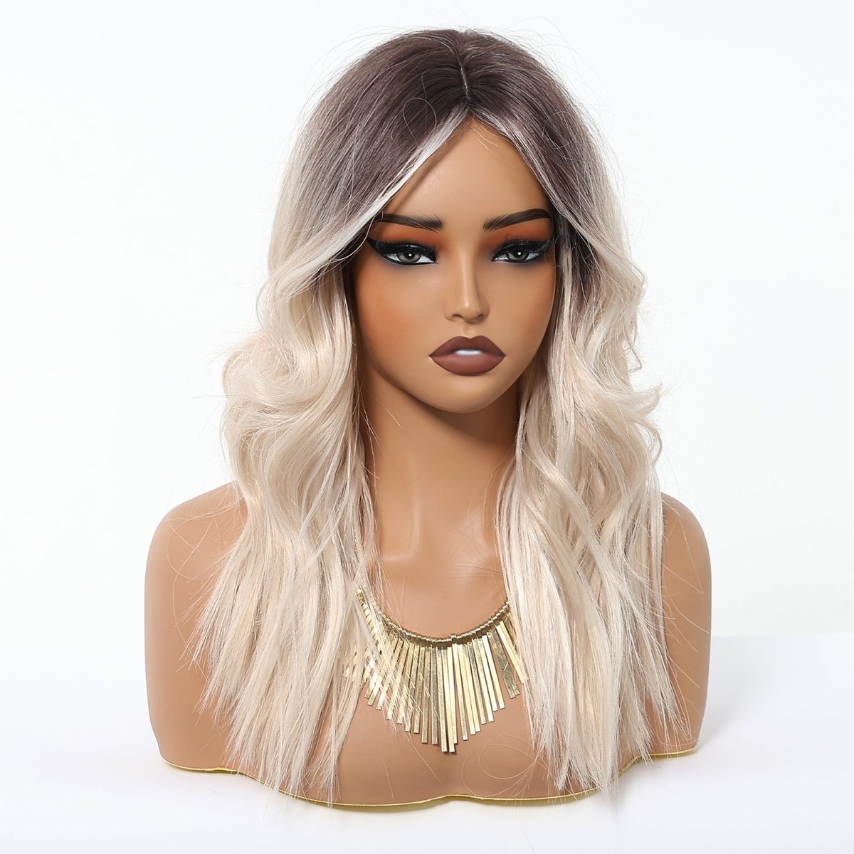 Rooted Platinum Blonde Wig – Soft Waves wig - MARKETPLACE - Milk & Honey Wigs