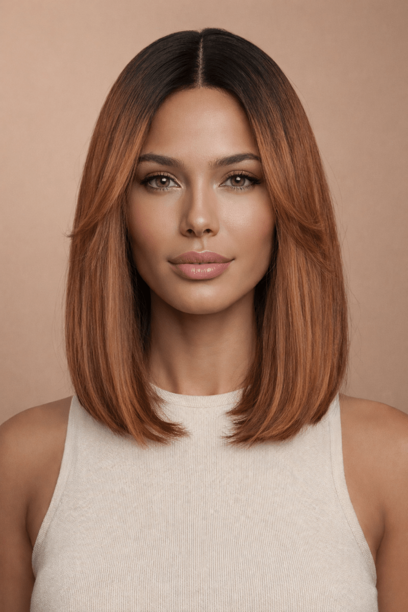 SABRINA - Mocha - Lace Front Wig | Brown, 14 Inch, T-Part Lace Front, Synthetic Hair | Milk & Honey Wigs