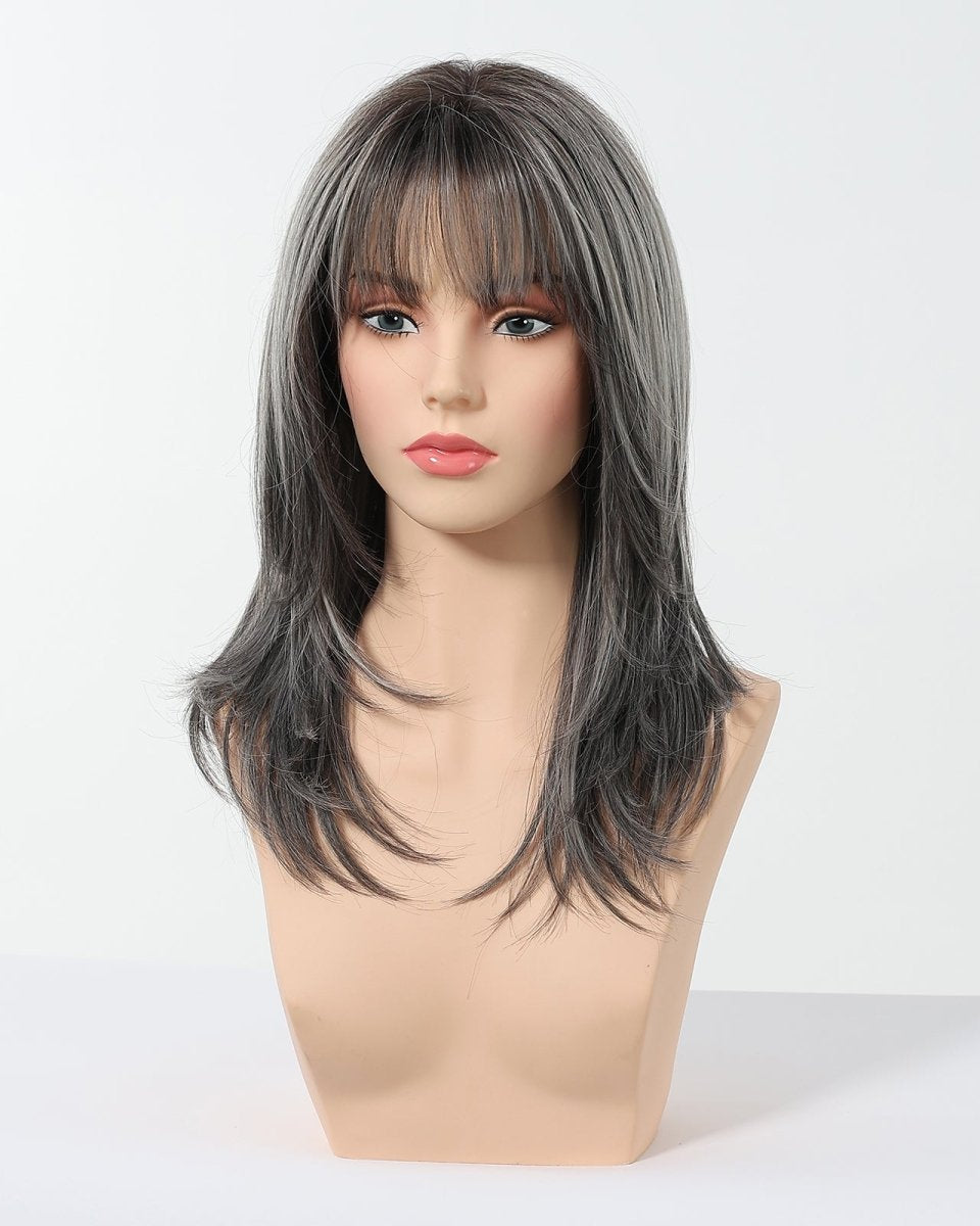 Salt and Pepper Layered Wig - MARKETPLACE - Milk & Honey Wigs