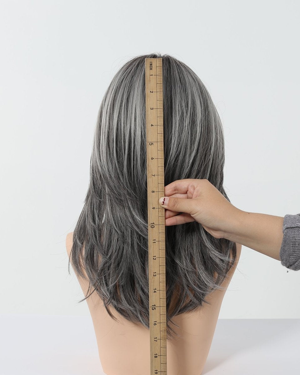 Salt and Pepper Layered Wig - MARKETPLACE - Milk & Honey Wigs