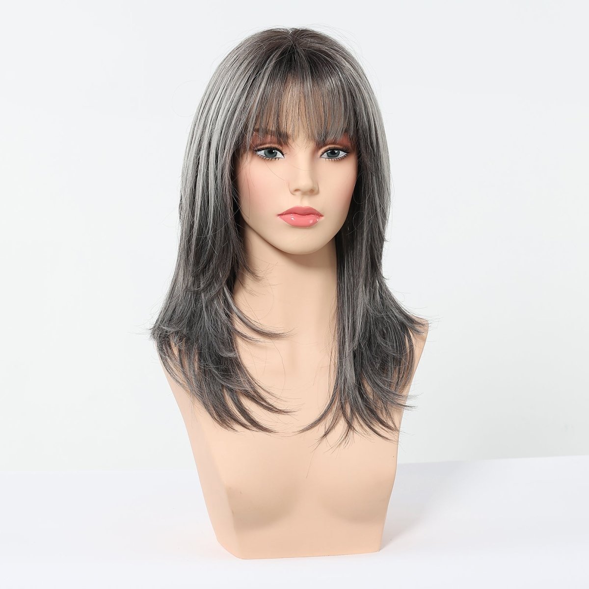 Salt and Pepper Layered Wig - MARKETPLACE - Milk & Honey Wigs