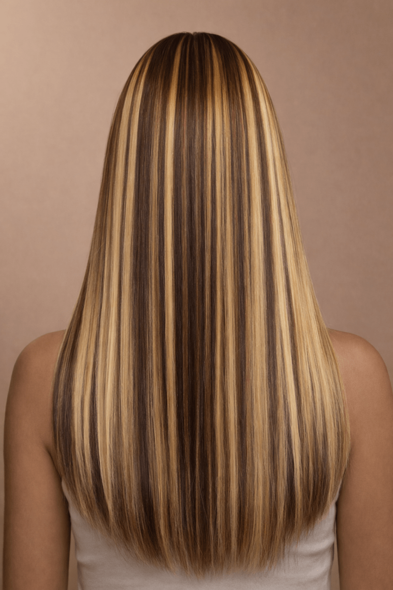 SAMPLE - Mixed Brown - Human Hair Wig | Milk & Honey Wigs