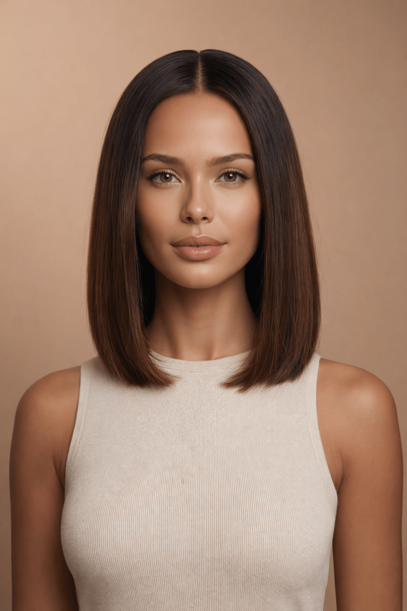 SARA - Brown - Human Hair Wig - Milk & Honey Wigs