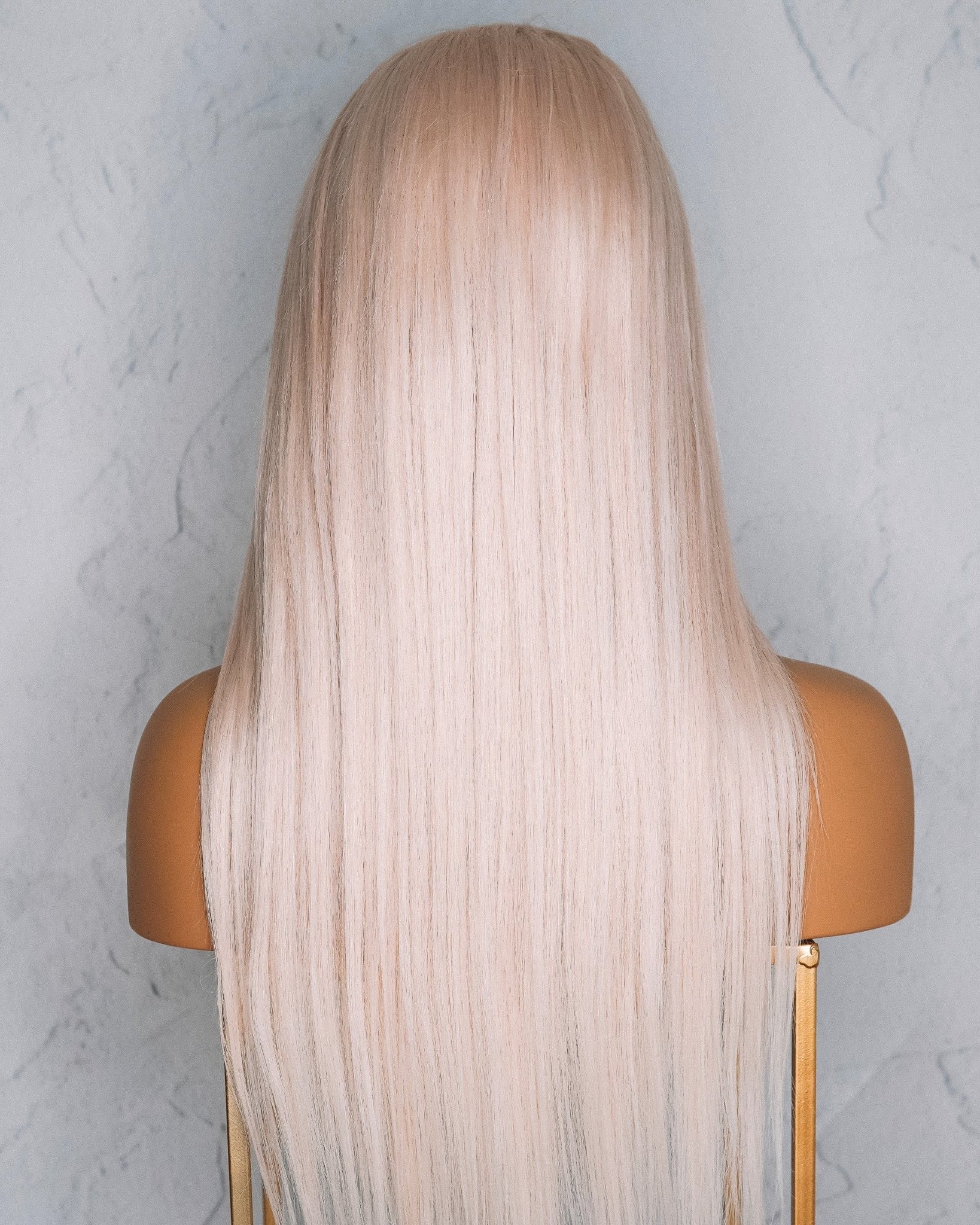 SEAMLESS Ready To Wear 9x6" 60 LIGHTEST BLONDE Straight Human Hair Wig - Milk & Honey Wigs